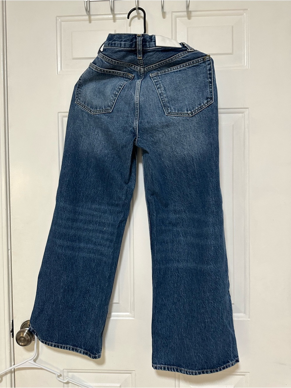 Re/Done Classic Dark Blue Wide-Leg Jeans